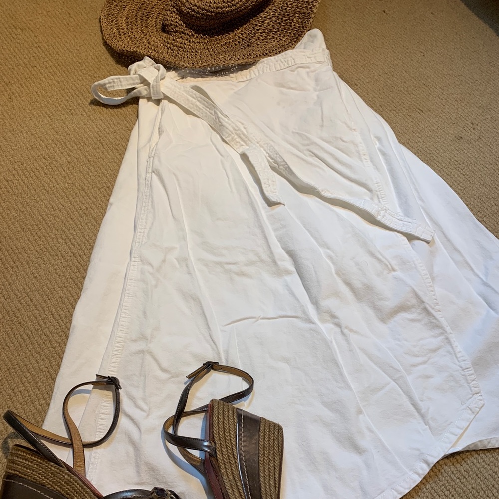 Tulip wrap relaxed summer skirt